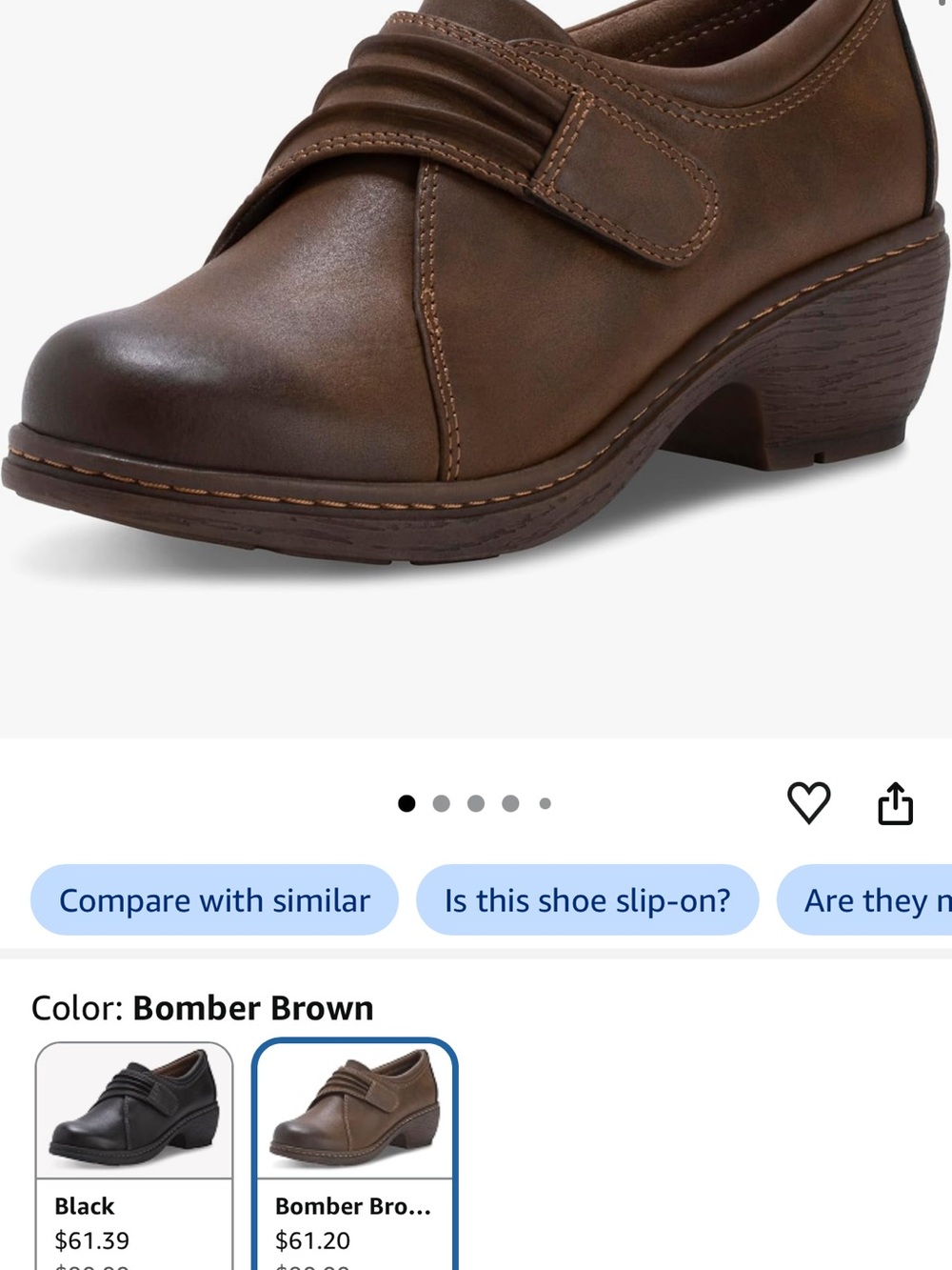 Eastland Bomber Brown Women's Dress Shoe